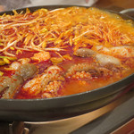 韓国料理 豚とんびょうし - チュクミ（イイダコ）サムギョプサル　