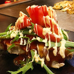 西宮さくら亭 - さくら亭焼き！ゴーダ&モッツァレラチーズをじゃがいもベースで食べるヘルシーお好み(≧∀≦)