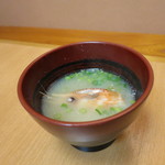こいぶみ寿し - 海老の白味噌汁(2018年11月)