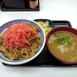 吉野家 - 牛丼大盛、豚汁、お新香♪