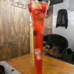 山小屋酒場 ケモノ - フルーツタワーチューハイ税抜800円