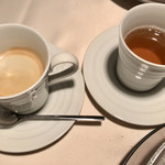 ビストロアム - 最後はコーヒーまたはほうじ茶