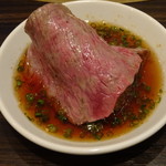 SATOブリアン - リブ芯のだいだいおろしポン酢巻き