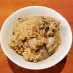 麺屋 六感堂 - ポルチーニと帆立の炊き込みご飯