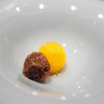 茶禅華 - 口直し（柿と梅干し）