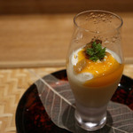 祇園 にし - 栗のムースのプリン