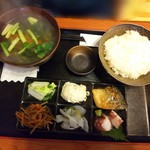 Hommagurotokurobutaryourichouchin - おまかせ６菜定食