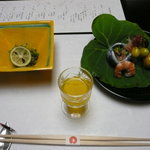 料亭旅館　いちい亭 - 先付けと前菜と食前酒