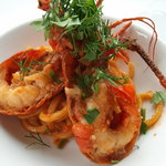 Felicelina - 伊勢海老のキタッラ　サフラン風味のトマトソース