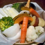 ひのと - 蒸し野菜 カニのバーニャカウダ