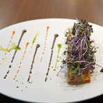 Bistro NOHGA  - 秋刀魚と茄子のタルト　黒オリーブと紫蘇