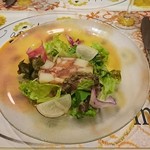 ラ・ムジカ - 前菜　真蛸と北海道産ジャガイモのテリーヌ　アンチョビとオリープのソース