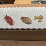 鮨 木島 - 鯛とトロ、がり！