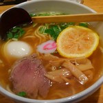 会津ラーメン 和 - 柚子ラーメン＋味玉