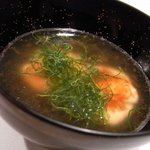 カハラ - カチョカヴァロ　の　コンソメスープ