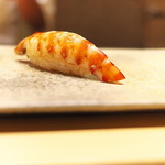 鮨 さいとう - この日の海老は格別の甘さ。