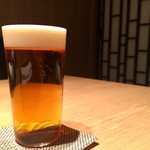 肉割烹 上 - 生ビール