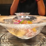 肉割烹 上 - 冷菜 石川芋 セイコ蟹 兵庫 内子 外子 穴子と海老