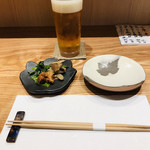 北新地平八 - まずはビールで乾杯です( ^ω^ )