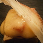 オルタシア - アミューズ・ブッシュ　フォアグラのテリーヌ　苺・茗荷、酢味噌ソース