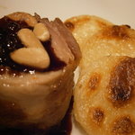 あちき用メイン２　ウズラのフォアグラ包み　アップ２