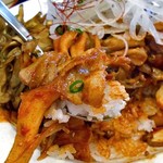 レストラン雪国 - 本気丼（きのこたっぷり旨辛豚丼）