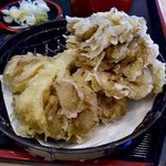 Resutoranyukiguni - ざる蕎麦 舞茸天２個付