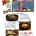 ブルーラグーン レストラン - 中京テレビ「ＰＳ純金」で紹介されたハンバーグ