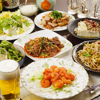 Authentic Chinese courses recommended for various parties starting from 1,980 yen!