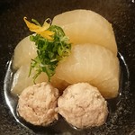 旬菜キッチンほしば家 - 大根と鶏つみれの炊いたん