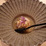 鮨 さかい - 毛蟹とエゾバフンウニの土佐酢のジュレかけ