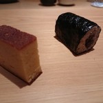 鮨 さかい - 玉子焼きと干瓢巻き