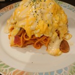 キッチン ポテ - ふわふわチーズオムレツナポリタン白