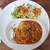 オウン ウェイ カフェ - 豚肉とひよこ豆のチーズトマトカレー(950円税)です。