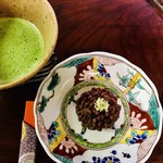 虎屋菓寮 - 井戸茶碗と古伊万里くらわんか膾皿