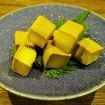 みかん - チーズのわさび醤油漬け。めっちゃ旨い！