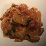 sidedoor hisio  - ポルチーニとナスのフェットチーネ