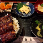 秋月 - 鰻丼並み1800円