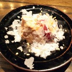 焼き鳥 とりら - 砂ずりとレバーの淡雪塩、このレバーヤバすぎ(^q^)