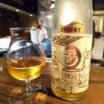 焼き鳥 とりら - パテに合わせて！って言われたのに、レンコンに合わせて飲みかけ…怒られた(笑)