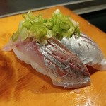葵寿司 - あじ（お好み）