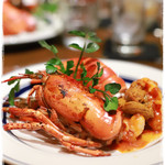 ソウルドレッシング - オマール海老と生雲丹の鉄板焼き