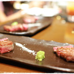 ソウルドレッシング - 山形牛フィレ肉とサーロインの食べ比べ