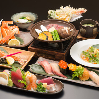 All courses are individually plated and are perfect for entertaining or kaiseki. All-you-can-drink also available