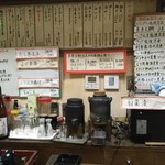 店内 壁メニュー