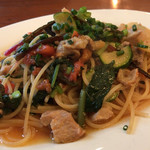 ラ・バイア  - アップでスパゲティ。