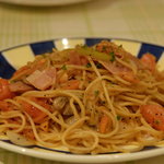 Aderante - フレッシュトマトとベーコンのパスタ。美味しいです！