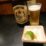 ビールはヱビスか赤星が選べる 201811