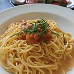 Jikasei Namamen Senmon Premium Pota Pasta Cafe Resort - 生うにのトマトクリームパスタ     ￥1380