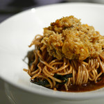 上海蟹みそのせ 葱油拌麺（ばんめん）